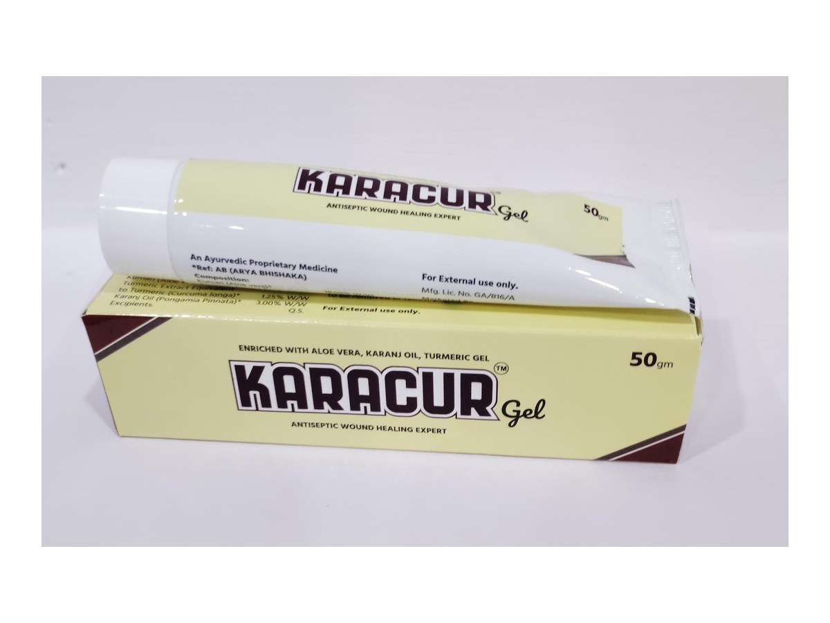 Karacur Gel product label